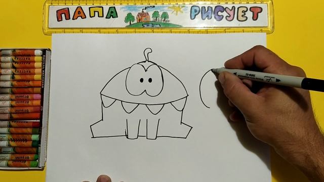 Рисуем Ням Няма/ Урок Рисования / Draw Om Nom / Drawing Lesson смотреть онлайн