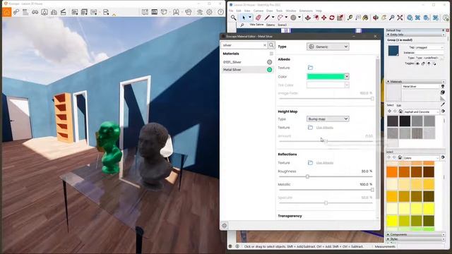 ENSCAPE - Lesson 05 - PBR Materials, Albedo, Reflection, Transparency, Metal, Mirror, Glass, Plasti