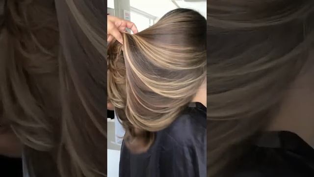 Highlights hair colour transformation #hairstyle смотреть онлайн