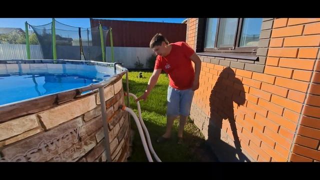 Песочный фильтр BESTWAY 58497 - Распаковка\Установка\Первый запуск смотреть онлайн