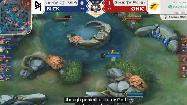 ONIC VS BLCK GAME 1 | MPL-PH S9 Week 1 Day 1 смотреть онлайн