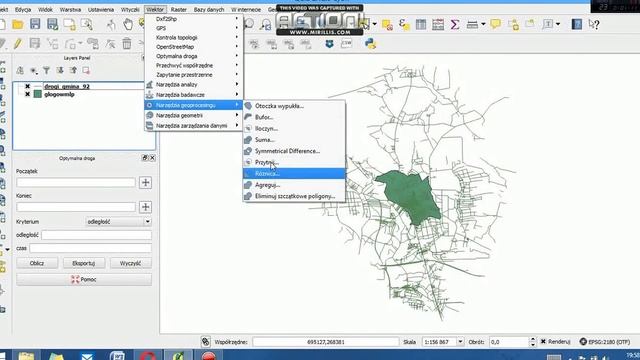 QGIS 2.12.0 docinanie warstwy do warstwy, nowa warstwa, warstwa tekstowa смотреть онлайн