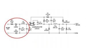 Features of using IC LNK304 chip in PSU