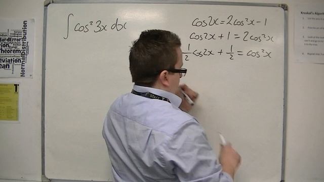 AQA Core 4 4.08 Integrating (cos(3x))^2 смотреть онлайн