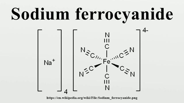 Sodium ferrocyanide смотреть онлайн