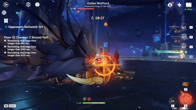 3.3 SPIRAL ABYSS FLOOR 12【c0r1 wanderer one phase wolflord】Genshin Impact смотреть онлайн