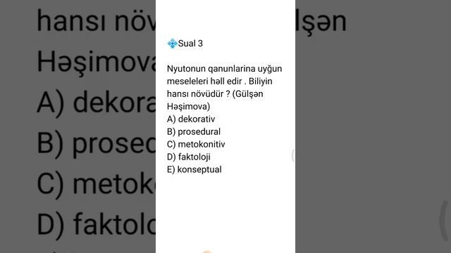 💠2021 Miq - Kuriklumdan Fizika ixtisası sualları 📝 смотреть онлайн