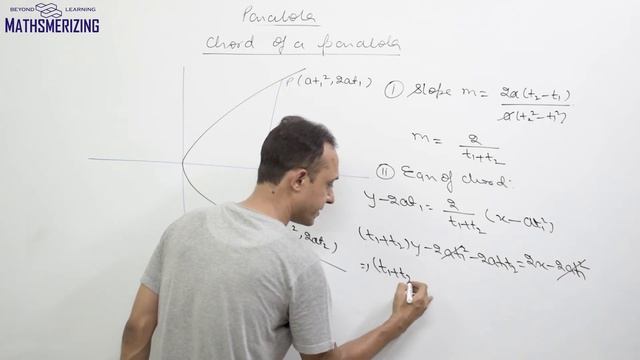 Parabola L10: Slope, equation & length of a general chord of a parabola y*2=4ax in parametric form смотреть онлайн