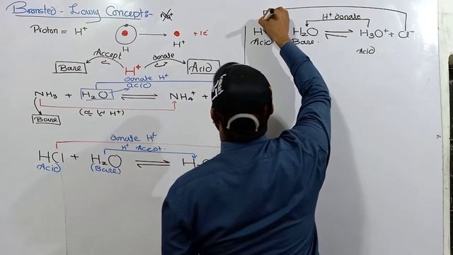Brønsted–Lowry acid–base theory | Concept of acid and bases | 10th class | ch.no.10 смотреть онлайн