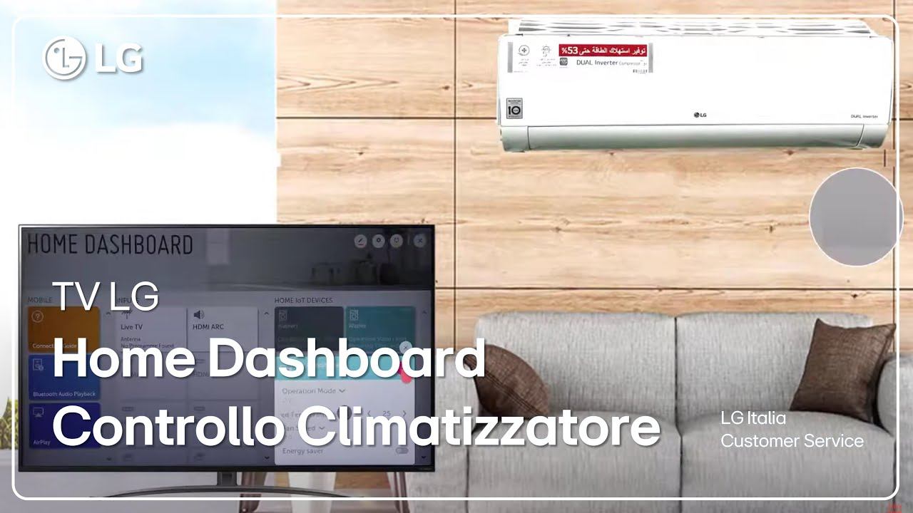 ThinQ LG | Home Dashboard Smart TV - Controllo del condizionatore смотреть онлайн