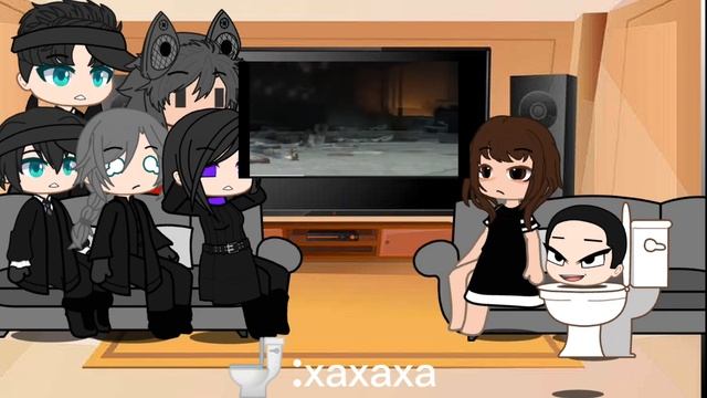 реакция агентов и скибидистов/гача скибиди туалеты/гача реакция