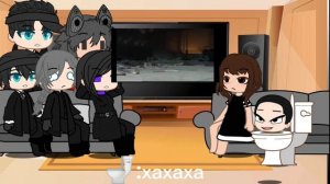 реакция агентов и скибидистов/гача скибиди туалеты/гача реакция