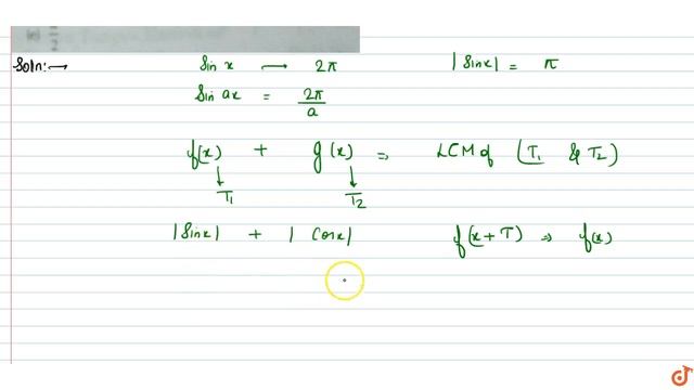 The period of the function `f(x)=|sinx|+|cosx|` is смотреть онлайн