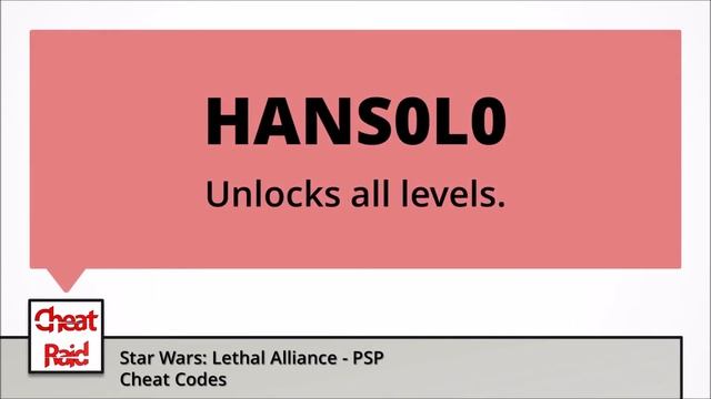 Star Wars: Lethal Alliance Cheat Codes | PSP смотреть онлайн