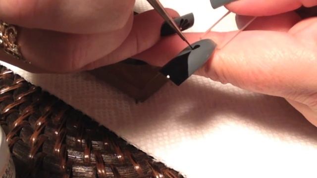 How to do a Pretty Black and Grey French Nail Design смотреть онлайн