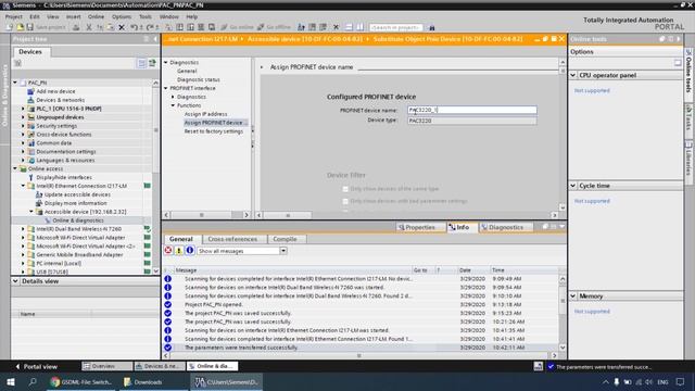 Integrate PAC3220 via Profinet and GSDML file to TIA смотреть онлайн