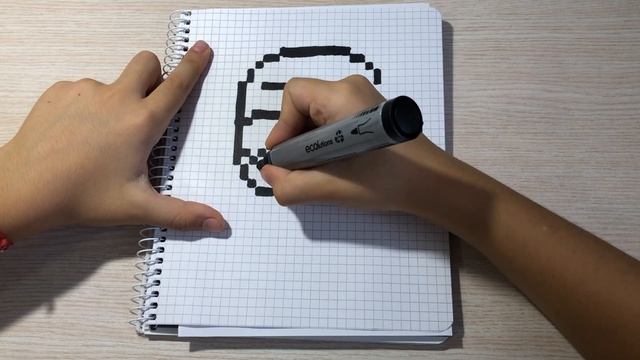 Малюнки по клітинках Значок Ель Прімо Бравл Старс El Primo Brawl Stars #drawing #pixelart #pixels смотреть онлайн