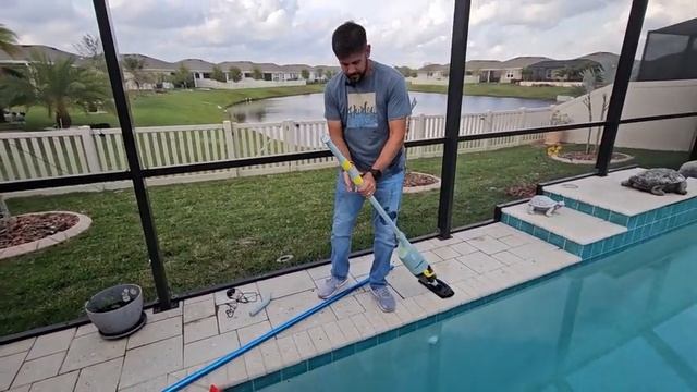 2024 Lydsto Handheld Pool Vacuum with Telescopic Pole, Cordless Rechargeable Pool Vacuum Cleaner смотреть онлайн