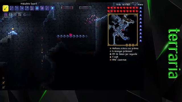 Terraria com Móds - #7: Achando base subterraria, Lava Charm e desfrutando o ´Hell´ -. смотреть онлайн