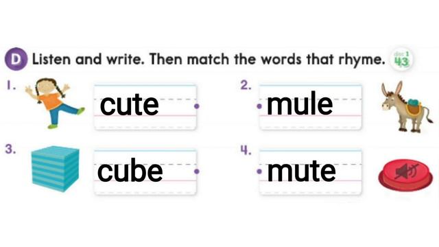 Oxford Phonics World student book level 3 - long vowels - disc 1 - unit 3 - long u - u_e - cute cub смотреть онлайн