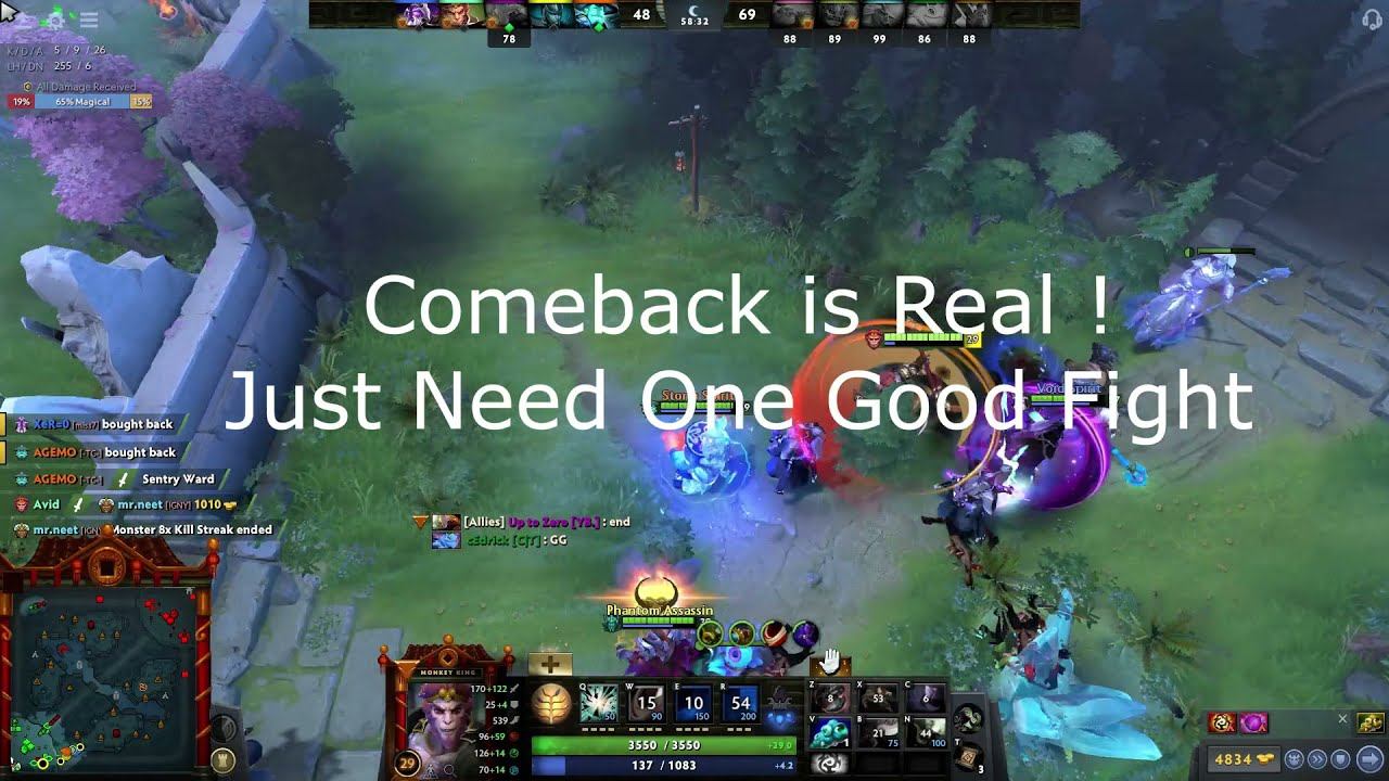 Just one teamfight to comeback game - Dota 2 Comeback is Real смотреть онлайн