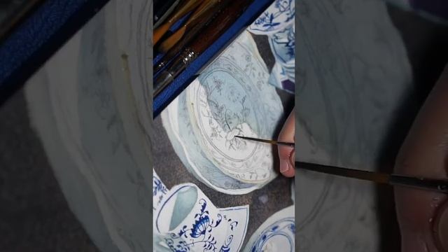 Demo Vid in my BIO | Czech Porcelain Tea Set | #watercolorpainting on #archespaper 26x36cm смотреть онлайн