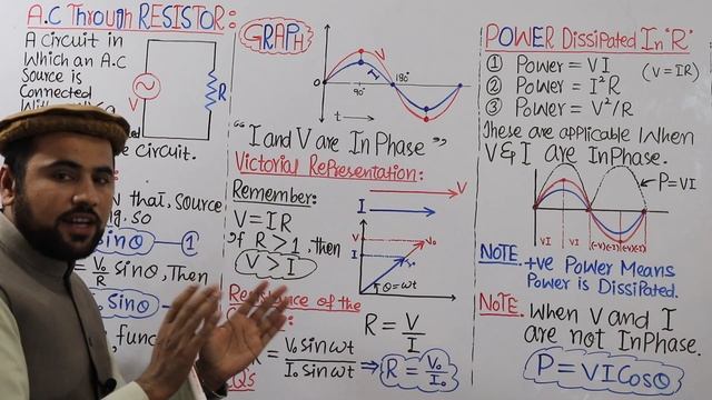 Topic: 16.3 A.C Through A Resistor🔥|| 12th Ch:16 Alternating Current✅ | Sir Usman Shani смотреть онлайн