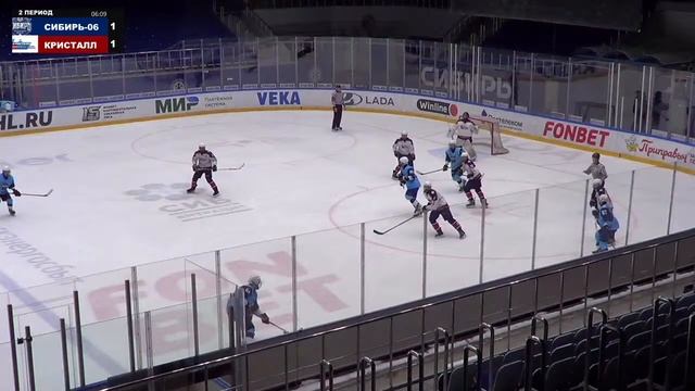 Первенство ЮХЛ СФО и ДВФО. "Сибирь-06" - "Кристалл". 06 апреля 2024 года смотреть онлайн