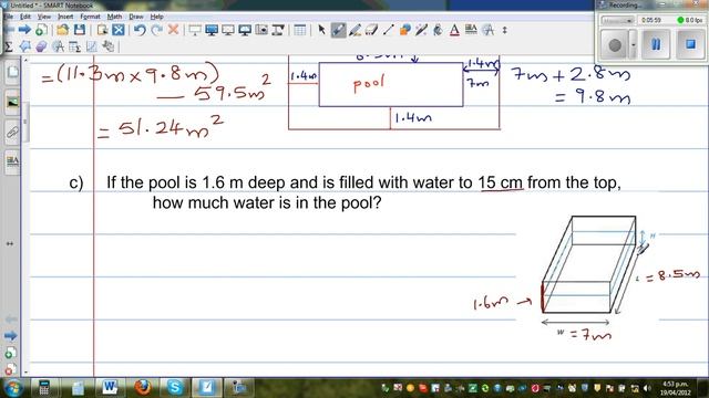 Finding area, volume of a swimming pool смотреть онлайн