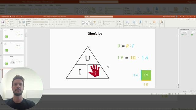 Ohms lov som areal - 1 V = 1 Ω x 1 A og 6 V = 3 Ω x 2 A смотреть онлайн