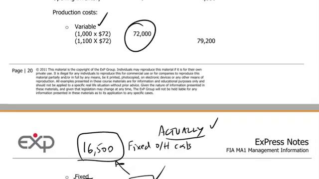 FIA MA1 - 5 Absorption costing смотреть онлайн