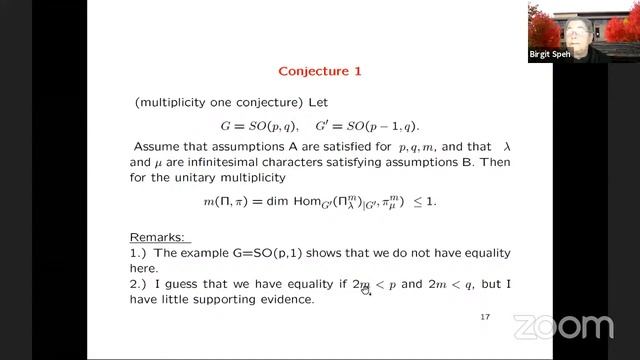 Birgit Speh (Cornell): The decomposition of discrete series representations of affine symmetric... смотреть онлайн