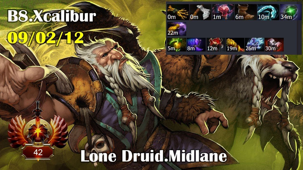 Dota 2 Pro Replay | Midlane | Lone Druid [B8.Xcalibur] | ~7973mmr | 7.26c смотреть онлайн