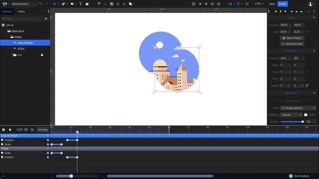 Animate Clipping Masks | SVGator смотреть онлайн