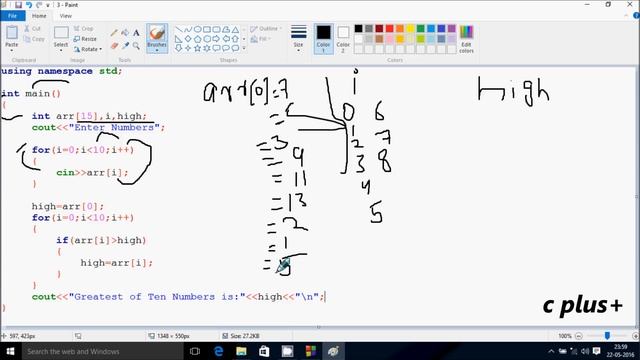 C++ Program to Find Largest Element of An Array смотреть онлайн