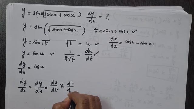 DIFFERENTIATION OF y=sin(sqrt(sinx+cosx)) in tamil смотреть онлайн