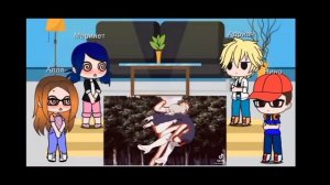 реакция леди баг на Наруто