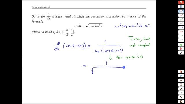 Unit 4-4 Derivative of arcsin - MATH 121 смотреть онлайн