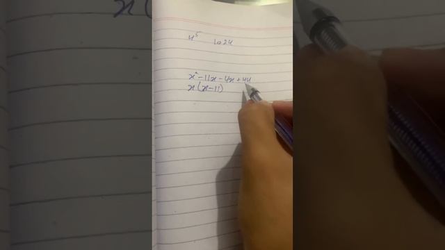 (x^2) -11x-4x+44 | factorization | common | Basic Math смотреть онлайн