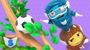 Мультики для детей. Супервизики - Слишком низкий, чтобы дотянуться до футбольного мяча (Серия №7).