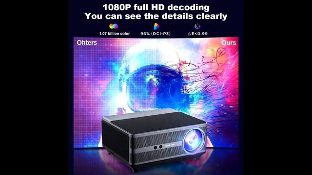 Full HD 1080P Wi-Fi LED Projector with Android OS || Comes with Cinematic Crystal смотреть онлайн
