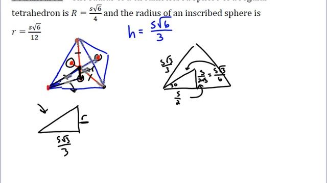 Radii of Inscribed and Circumscribed Sphers in a Regular Tetrahedron смотреть онлайн