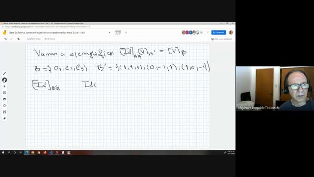Clase 24 Teórica - Matriz de una transformación lineal 2 (24-11-20) смотреть онлайн