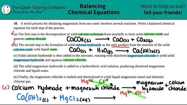 4.10 | A novel process for obtaining magnesium from sea water involves several reactions. Write a смотреть онлайн