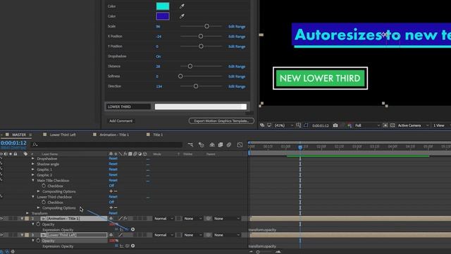 How to Use The Essential Graphics Panel in Adobe After Effects CC Tutorial I Lower Third Example смотреть онлайн