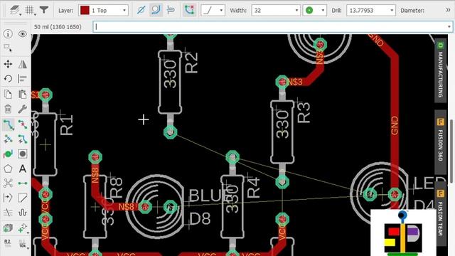 Autodesk Eagle Tutorial - Designing a 5mm LED Eye Module PCB for STEM Education | SDTech Robotics смотреть онлайн