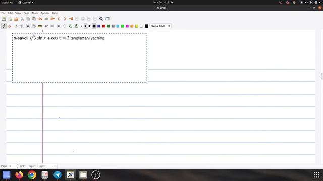 Attestatsiya Matematika 2024  26-April Yechimlari 1-qism
