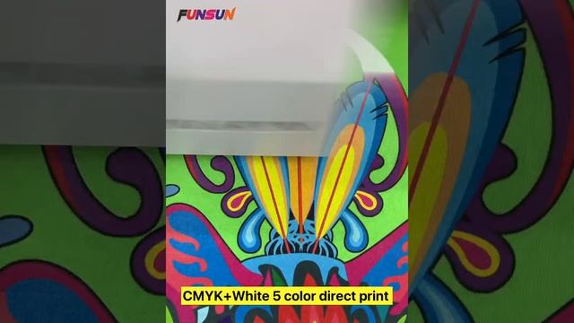 T-shirt printing by FUNSUN DTG Printer смотреть онлайн