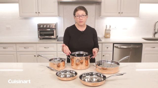 Cuisinart® | Copper Collection Tri-Ply Cookware 8 Piece Copper Set смотреть онлайн