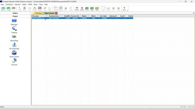 GNSS TUTORIAL - HOW TO CONVERT STATIC SURVEY CNB FILE TO RINEX FILE смотреть онлайн